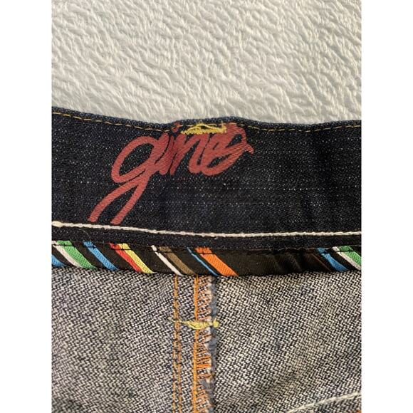 Vintage Gino Green Global Y2K Dark Blue Button-Fly Denim Jeans Size 42 New - Picture 7 of 12